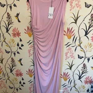 Zara Pink Sleeveless Maxi Dress